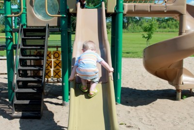 Do You Let Your Kids Climb Up The Slide? dreamstime_s_41596980
